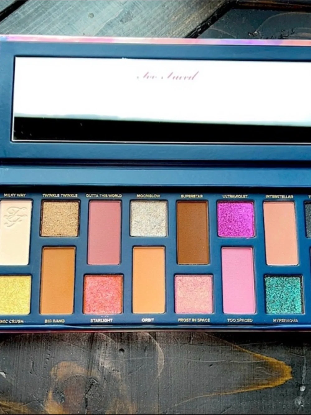 Too Faced Cosmic Crush Eyeshadow Palette - Pink, Plum & Green Accents